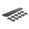 Panel de gestión de cables DeLOCK 19 pulgadas 66917 2U negro con 10 ganchos