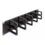 Panel de gestión de cables DeLOCK 19 pulgadas 66917 2U negro con 10 ganchos