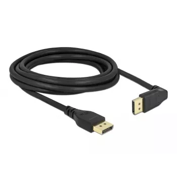 Cable DELOCK DisplayPort 3 m, DisplayPort a DisplayPort, 5,7 mm de diámetro, compatible con hasta 32 canales de audio