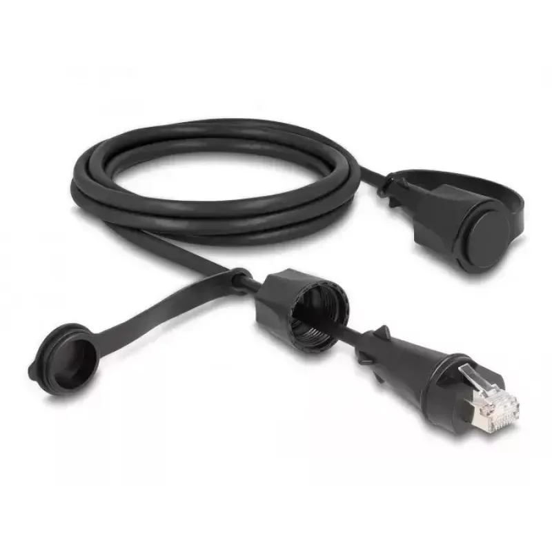 Cable de red DeLOCK conector macho RJ45 a conector macho RJ45 Cat.6 STP 2 m IP68