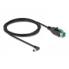 Cable PoweredUSB DeLOCK conector macho 12 V a conector macho DC 5,5 x 2,1 mm acodado 2 m