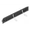 DeLOCK 66552 panel de cepillo de 19" con soporte para cables, sin herramientas, 1U, metal, negro