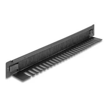 Tira de cepillo DeLOCK 66552 Negro metal 48 mm de ancho 482 mm de fondo 44,4 mm de alto