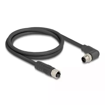 Cable de sensor/actuador DeLOCK 80529 2 m RST M12 negro