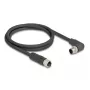 Cable de sensor/actuador DeLOCK 80529 2 m RST M12 negro