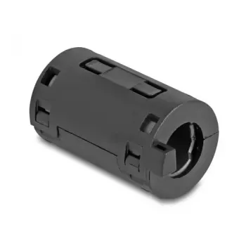 Abrazadera para núcleo de ferrita DELOCK 80947, negro, 36×19,5×18 mm, pack de 2