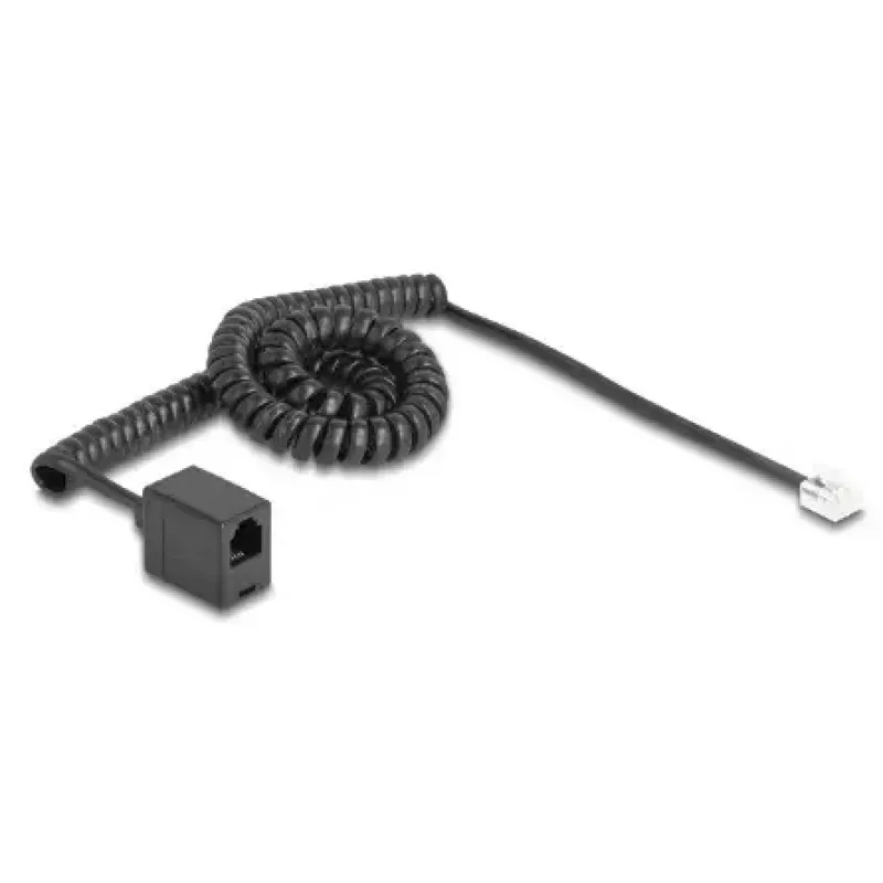 Cable de teléfono DeLOCK 90232 3 m negro RJ-11