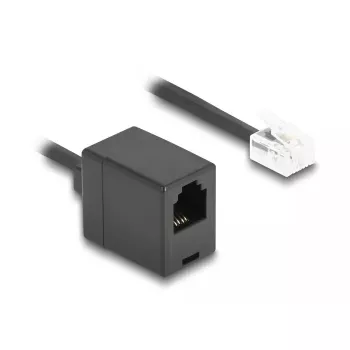 Cable de teléfono DeLOCK 90232 3 m negro RJ-11