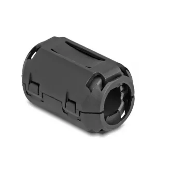 Abrazadera para núcleo de ferrita DELOCK 80948, negro, níquel/plástico/zinc, 36 × 23,5 × 22,2 mm, pack de 2