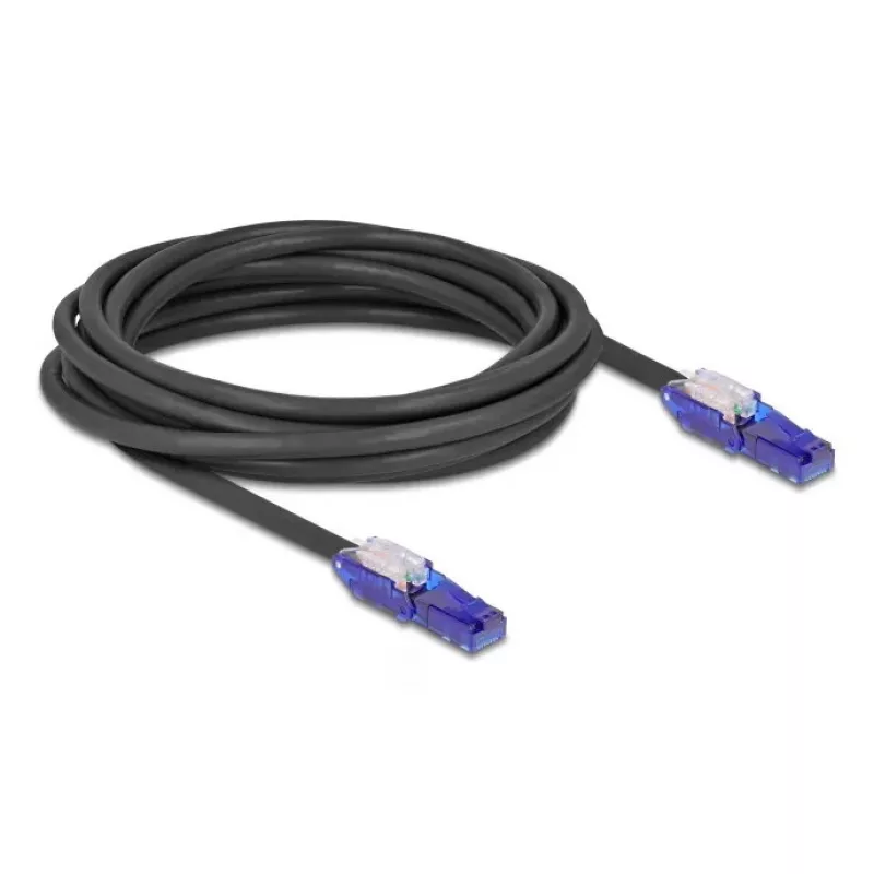 Cable de red DeLOCK 80929 RJ-45 Cat6 5m negro violeta