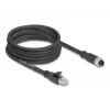 Cable de red DeLOCK 80594 M12 a RJ-45 Cat5e 5m negro