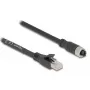 Cable de red DeLOCK 80594 M12 a RJ-45 Cat5e 5m negro
