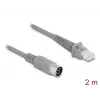 Cable de red DeLOCK 90167 RJ-50 borne de conexión de 8 polos 2 m gris