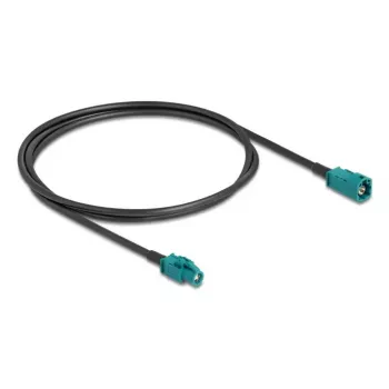 Cable coaxial DELOCK 90679 — HSD Z a HSD Z, 1 m, negro/azul