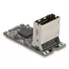 Tarjeta adaptadora DELOCK interna M.2 a Mini-SAS 64260, host M.2, salida Mini-SAS, JMicron JMB585, negra, LED