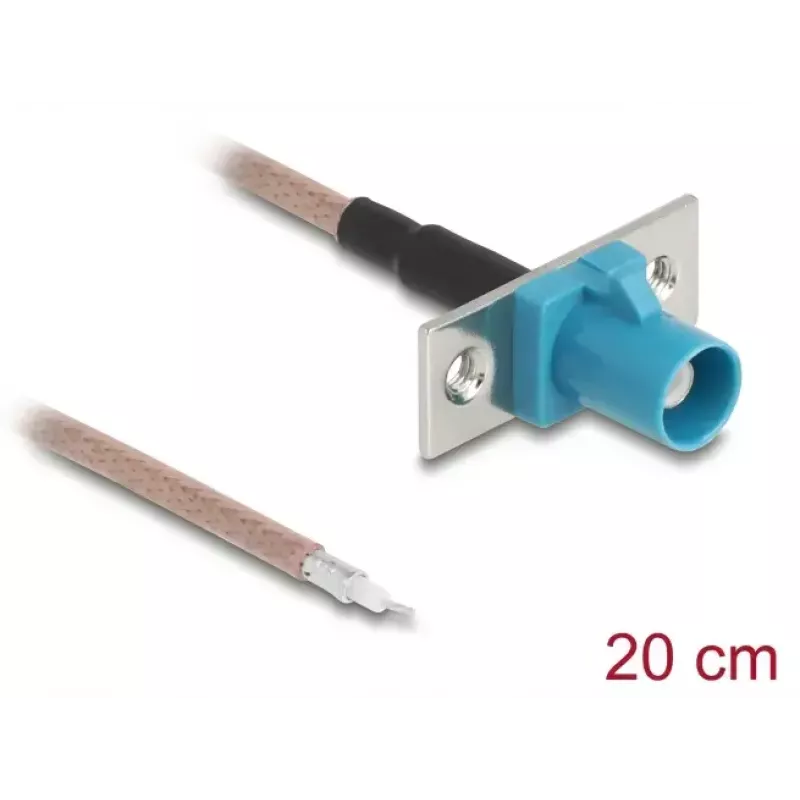 Cable coaxial DELOCK 90726 RG-316/U 0,2 m con conector macho FAKRA-Z