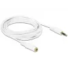 Cable de audio 3,5 mm M-H DeLOCK 83769 3 m blanco