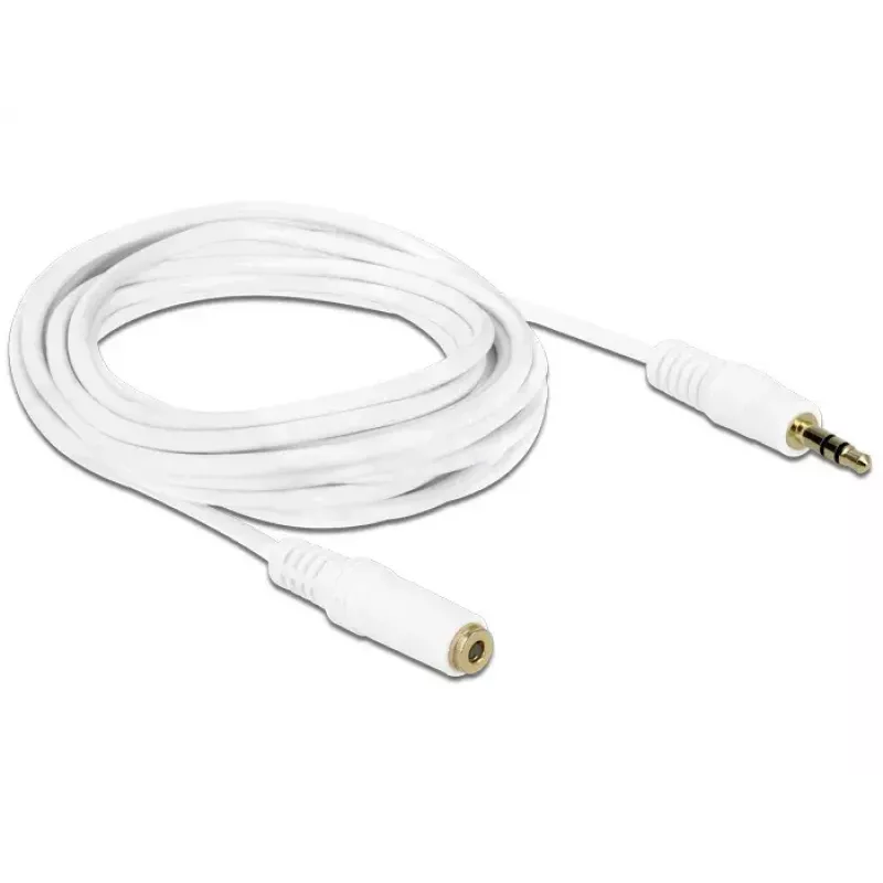 Cable de audio 3,5 mm M-H DeLOCK 83769 3 m blanco