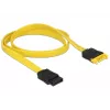 Cable SATA DeLOCK 0,7 m 2x SATA III SATA 7 pines negro amarillo