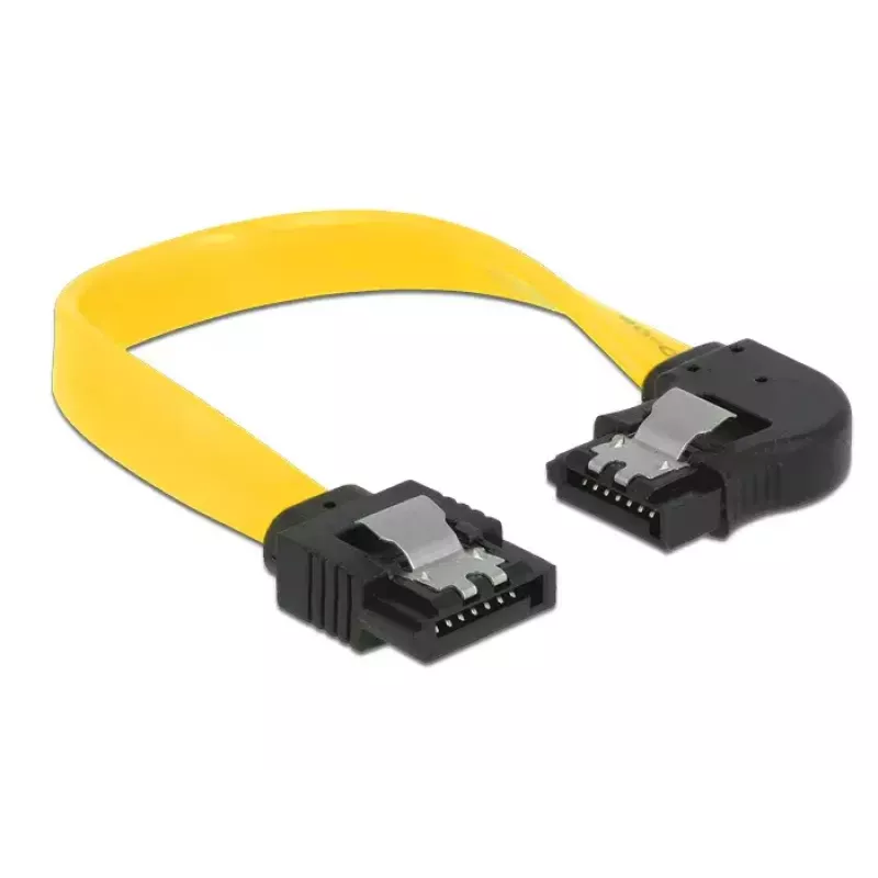 Cable SATA DeLOCK 83957 0,1 m 7 pines negro amarillo