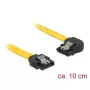 Cable SATA DeLOCK 83957 0,1 m 7 pines negro amarillo
