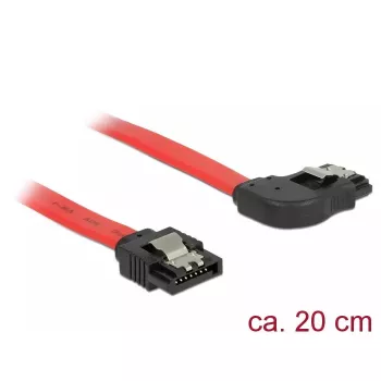 Cable SATA DeLOCK 83967 0,2 m SATA 7 pines negro rojo