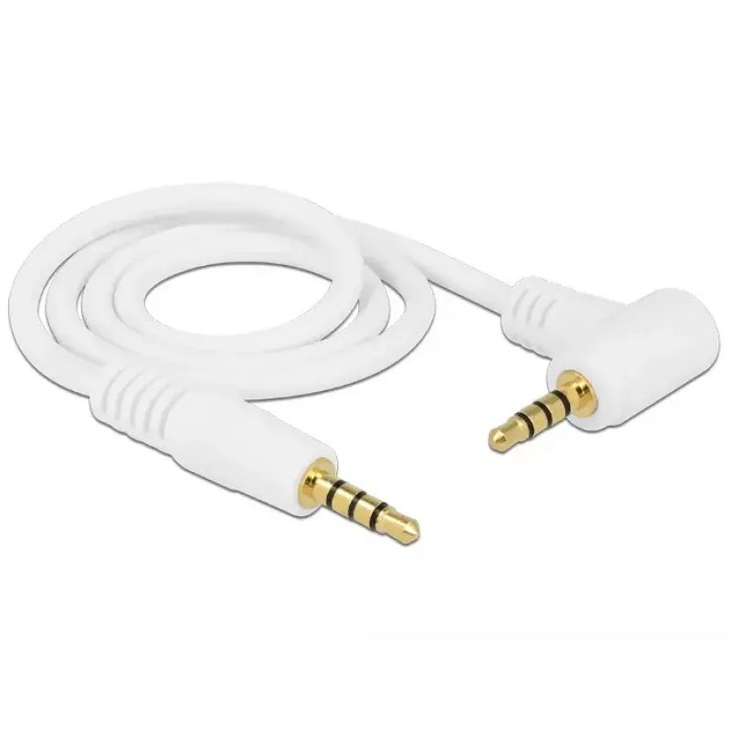 Cable de audio DeLOCK 84736 0,5 m 3,5 mm blanco