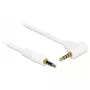 Cable de audio DeLOCK 84736 0,5 m 3,5 mm blanco