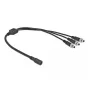 Cable divisor DC DeLOCK 86572 5,5 x 2,1 mm 1 x conector hembra a 3 x conector macho