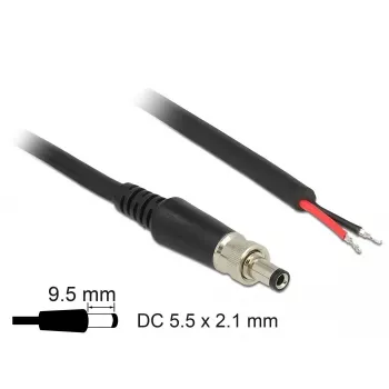 Cable de alimentación DeLOCK 89907 negro 0,95 m