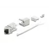 Delock 90937 Módulo Keystone de RJ45 a LSA Cat.6A, acodado a 45 grados, blindado, salida de cable a 90 grados, sin herramientas