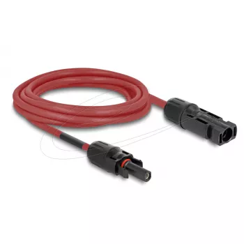 Cable DELOCK 90974 DL4 cable solar 6 mm² 3 m rojo/negro DC 1000 V conector macho a conector hembra