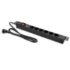 Regleta de enchufes para RACK 19 1U QOLTEC PDU 16A 6xSCHUKO 1,8m