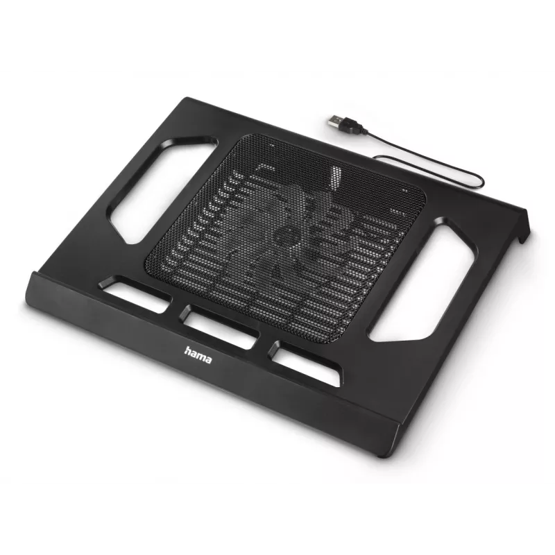 Hama Base de refrigeración para portátil negra 39,6 cm (15,6