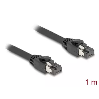 Cable de red DeLOCK RJ45 Cat.8.1 S/FTP 1 m hasta 40 Gbit/s negro