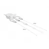 DeLOCK Easy 45 módulo USB 2.0 cable retráctil 3 en 1 0,5 m
