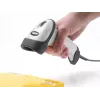 DeLOCK lector de códigos de barras USB 1D láser gris claro de mano con cable RJ-50