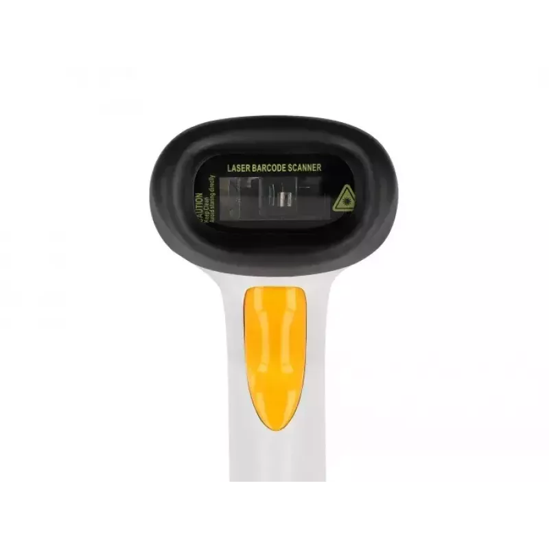 DeLOCK lector de códigos de barras USB 1D láser gris claro de mano con cable RJ-50