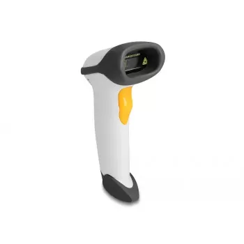 DeLOCK lector de códigos de barras USB 1D láser gris claro de mano con cable RJ-50