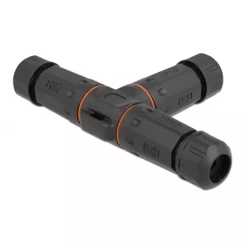 Conector de cable eléctrico DELOCK 86917 conector recto 85–260 V, negro, 1 ud.
