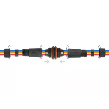 Conector de línea eléctrica DELOCK 86915 recto 85–260 V negro 25×114 mm 1 ud.