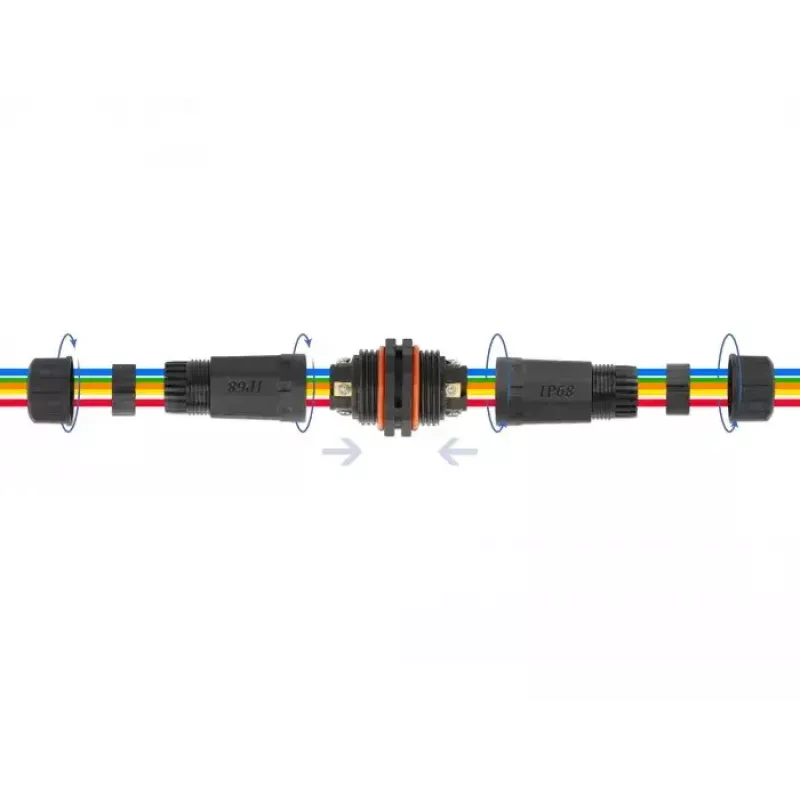Conector de línea eléctrica DELOCK 86915 recto 85–260 V negro 25×114 mm 1 ud.