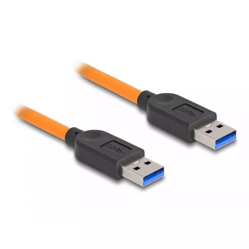 Cable USB DeLOCK conector macho USB Type-A a conector macho USB Type-A 1 m 5 Gbit/s naranja