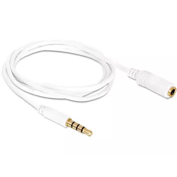 Cable de audio DeLOCK 84717 0,5 m 3,5 mm blanco