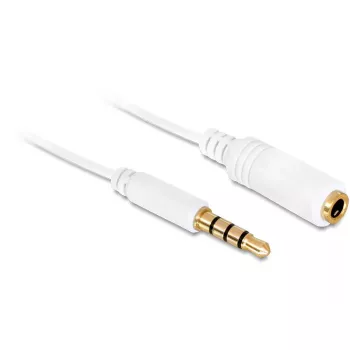 Cable de audio DeLOCK 84717 0,5 m 3,5 mm blanco