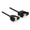 Cable USB DeLOCK 1 m USB 2.0-A/USB 2.0-B negro