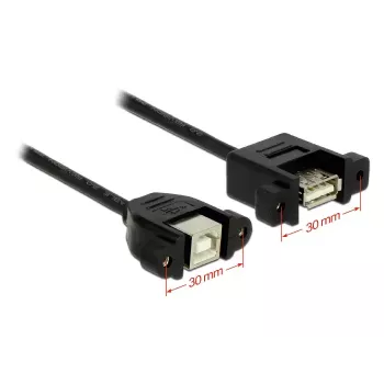 Cable USB DeLOCK 1 m USB 2.0-A/USB 2.0-B negro