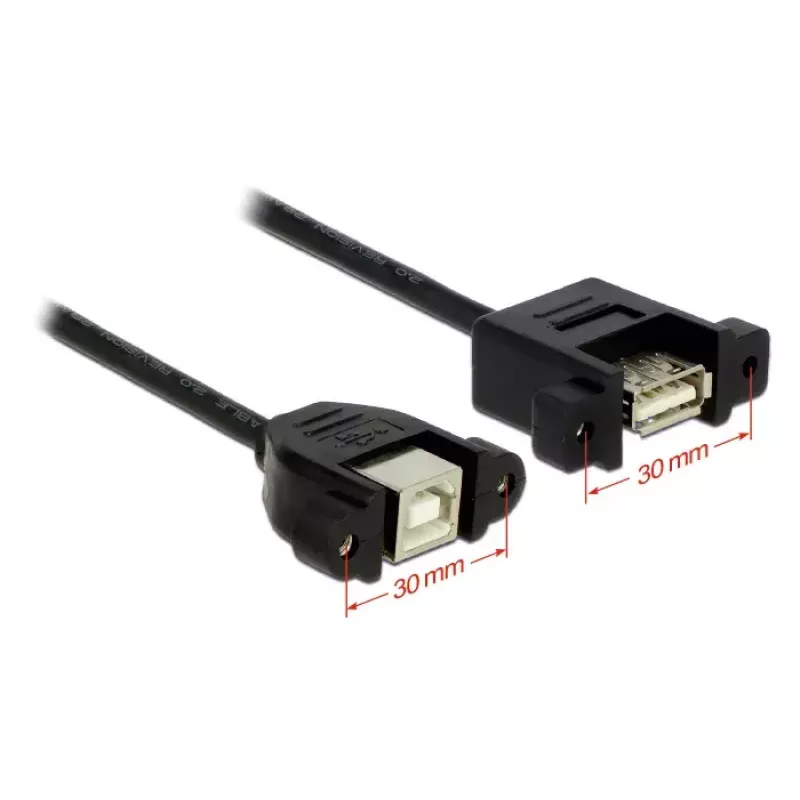 Cable USB DeLOCK 1 m USB 2.0-A/USB 2.0-B negro