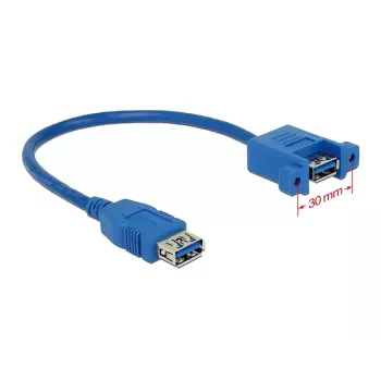 Cable USB DeLOCK 0,25 m 2x USB 3.0-A