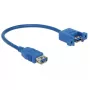 Cable USB DeLOCK 0,25 m 2x USB 3.0-A